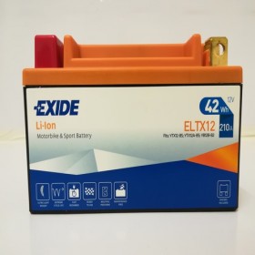 Exide ELTX12 12V 42Wh Lithium Motorcycle Battery