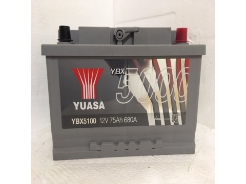 YUASA YBX5100 75Ah 680 CCA Car Battery 
