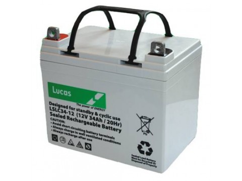 Lucas LSLC34-12 Mobility Battery (34-12) Lucas Golf Trolley